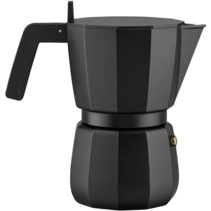 Καφετιέρα χειροκίνητη για εσπρέσο MOKA 300 ml, μαύρο, από αλουμίνιο, Alessi