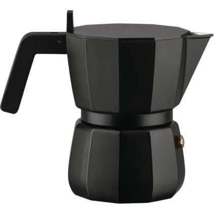 Καφετιέρα χειροκίνητη για εσπρέσο MOKA 150 ml, σε μαύρο, από αλουμίνιο, Alessi