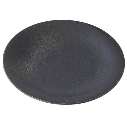 208831 jidelni talir bb black 28 cm cerna keramika mij