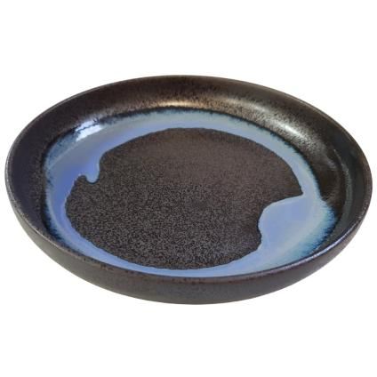 Πιάτο γεύματος BLUE BLUR 22 cm, με ψηλό χείλος, μπλε, κεραμικό, MIJ