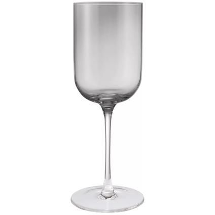 Ποτήρι κρασιού FUUMI 400 ml, σετ 4 τεμαχίων, σε γκρι απόχρωση, γυάλινο, Blomus