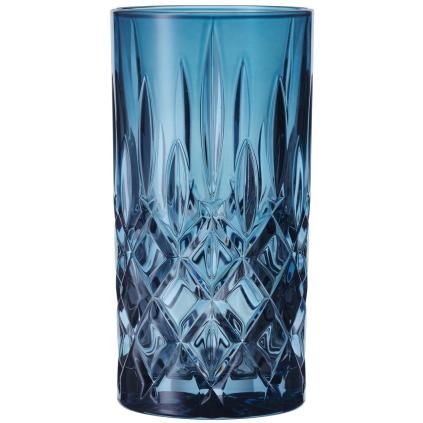 Μακρόστενο ποτήρι ποτού NOBLESSE COLORS 395 ml, σετ 2 τεμαχίων, μπλε, Nachtmann