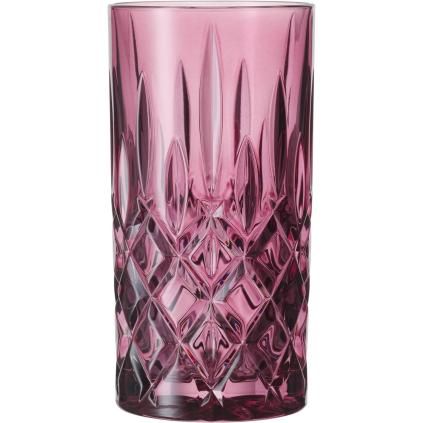 Μακρόστενο ποτήρι NOBLESSE COLORS 395 ml, σετ 2 τεμαχίων, βιολετί, Nachtmann