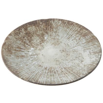 Πιάτο ορεκτικών ICE WHITEWASH 22 cm, λευκό, κεραμικό, MIJ