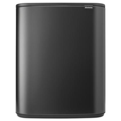 Κάδος με καπάκι αφής BO TOUCH BIN 60 l, γκρι, ατσάλι, Brabantia