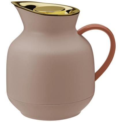 Αεροστεγής κανάτα AMPHORA 1 l, 21 cm, ροδακινί, από πλαστικό, Stelton