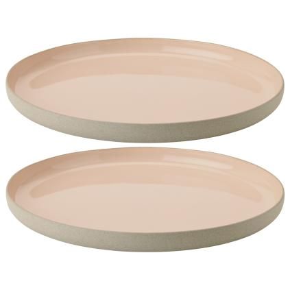 Πιάτο γεύματος EMMA 24 cm, σετ 2 τεμαχίων, σε απόχρωση τριαντάφυλλου, πήλινο, Stelton