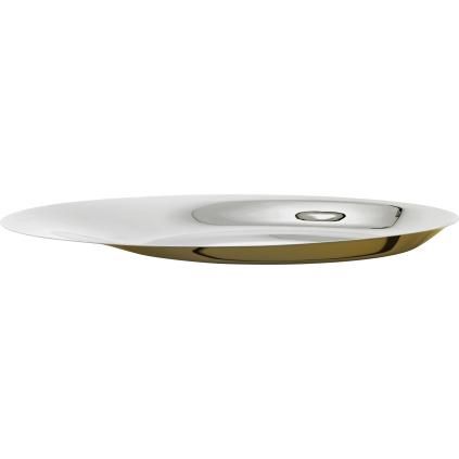 Διακοσμητικός δίσκος NORMAN FOSTER 46 cm, ασημί / χρυσό, ανοξείδωτο ατσάλι, Stelton