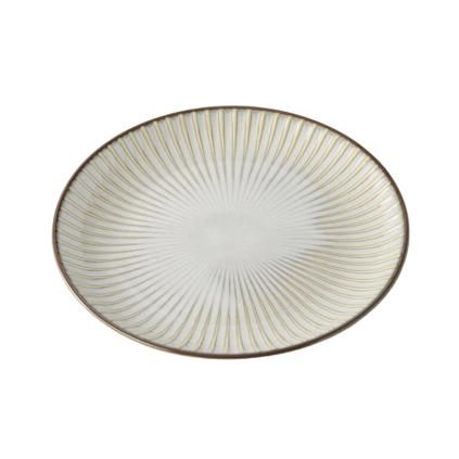 Πιάτο ορεκτικών WHITE SENDAN 20,5 cm, λευκό, κεραμικό, MIJ