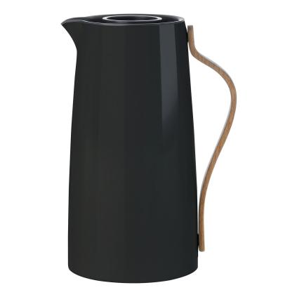 Μονωμένη κανάτα EMMA 1,2 l, για καφέ, σε μαύρο, ανοξείδωτο ατσάλι, Stelton