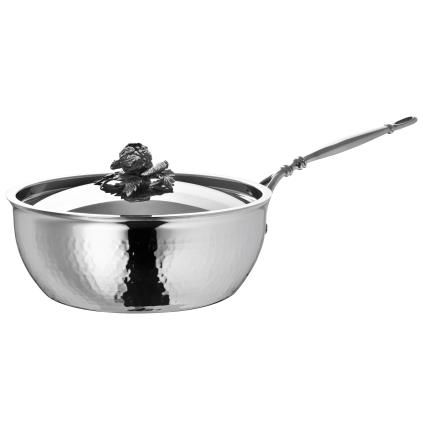 Τηγάνι saute OPUS PRIMA 24 cm, ασήμι, ανοξείδωτο ατσάλι, Ruffoni