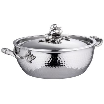 Κατσαρόλα OPUS PRIMA 24 cm, ασήμι, ανοξείδωτο ατσάλι, Ruffoni