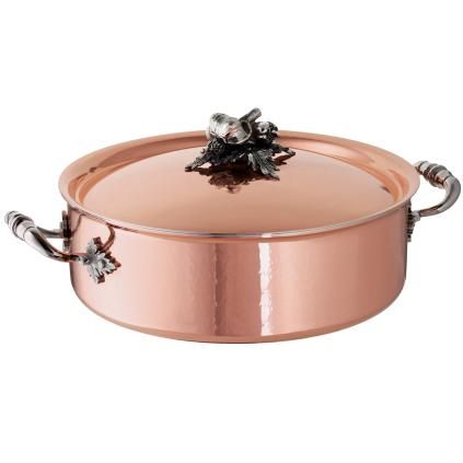 Χαμηλή κατσαρόλα OPUS CUPRA 26 cm, χαλκός, Ruffoni