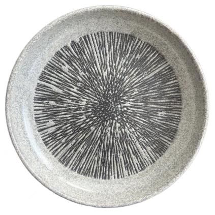 Πιάτο γεύματος KIZAMI 22 cm, γκρι, κεραμικό, MIJ