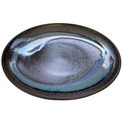 Πιάτο γεύματος BLUE BLUR 25,5 cm, μπλε, κεραμικό, MIJ