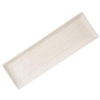 Πιατέλα σερβιρίσματος CONTOUR 33 x 10,5 cm, λευκό, κεραμικό, MIJ