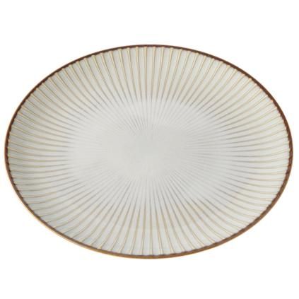 Πιάτο γεύματος WHITE SENDAN 23,5 cm, λευκό, κεραμικό, MIJ