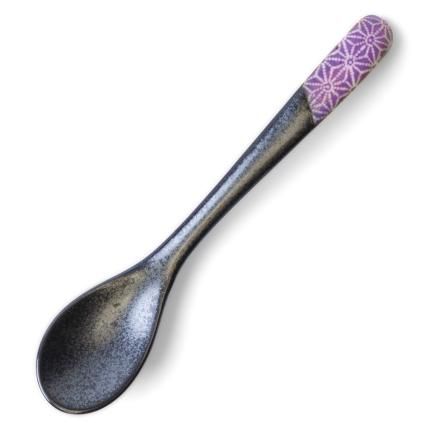 Επιτραπέζιο κουτάλι ASANOHA 12,5 cm, μωβ, κεραμικό, MIJ