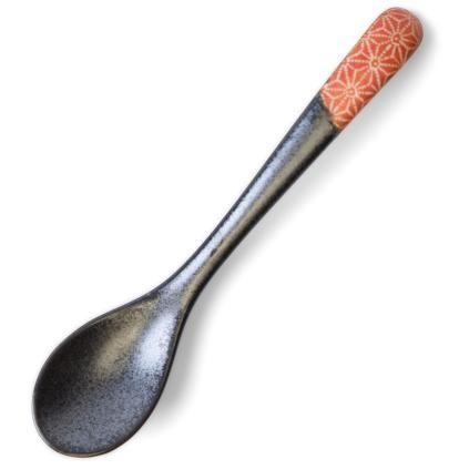 Επιτραπέζιο κουτάλι ASANOHA 12,5 cm, κόκκινο, κεραμικό, MIJ