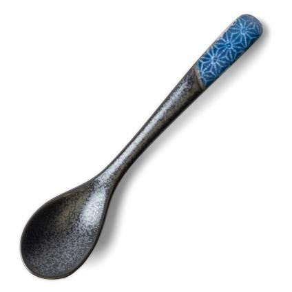 Κουτάλι τραπεζιού ASANOHA 12,5 cm, indigo, κεραμικό, MIJ