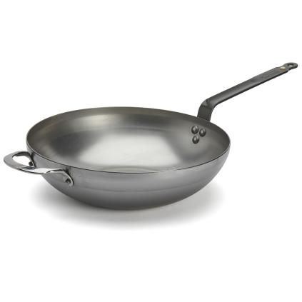 Τηγάνι wok MINERAL B 32 cm, ασημί, ατσάλι, de Buyer