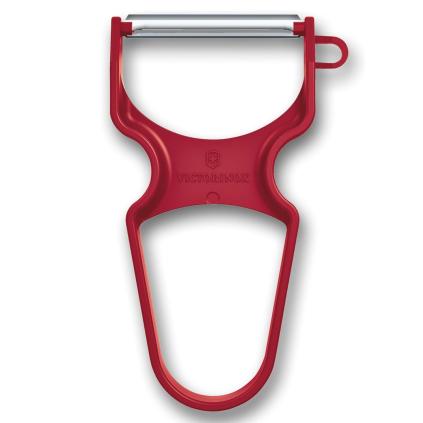 219719 skrabka na zeleninu rapid 11 cm rovne ostri cervena plast victorinox