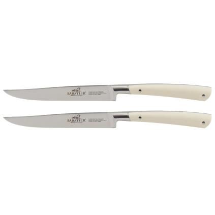 221228 steakovy nuz edonist 12 cm sada 2 ks nerezove nyty bila lion sabatier