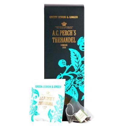 222549 zeleny caj green lemon ginger 25 cajovych sacku a c perch s thehandel