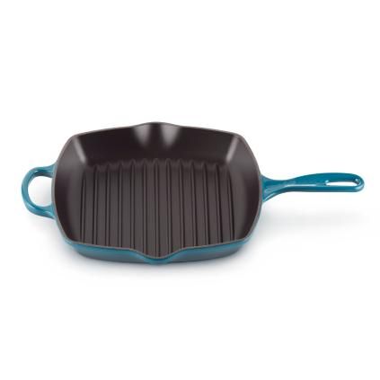 223641 grilovaci panev signature 26 cm deep teal litina le creuset