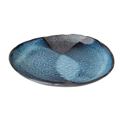 225450 jidelni talir storm 31 cm modra keramika mij