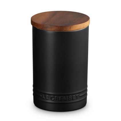 223833 doza na potraviny signature 770 ml satin black kamenina le creuset