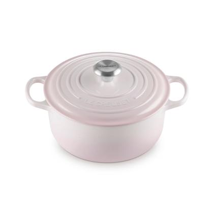 223548 kastrol signature 24 cm 4 2 l shell pink litina le creuset