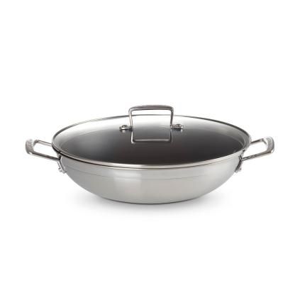 225051 wok classic 30 cm 4 3 l stribrna nerezova ocel le creuset