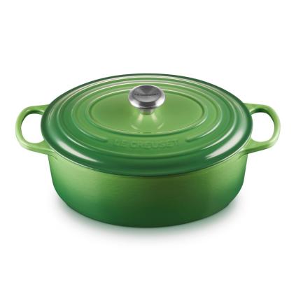 224364 kastrol signature 31 cm 6 3 l ovalny bamboo litina le creuset
