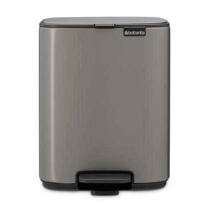 225876 pedalovy odpadkovy kos bo 7 l platinova ocel brabantia
