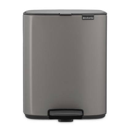 226068 pedalovy odpadkovy kos bo 12 l platinova ocel brabantia