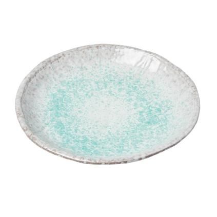 226485 jidelni talir aqua splash 27 cm modra keramika mij