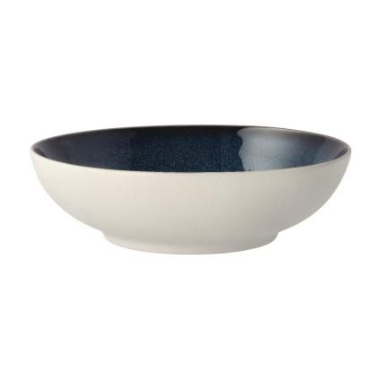 226602 jidelni misa gastro 20 cm 1 l bila tmave modra kamenina bitz