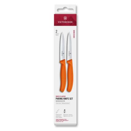 229347 sada nozu swiss classic 10 cm sada 2 ks oranzova plast victorinox