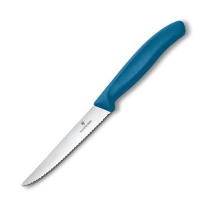 229260 steakovy nuz swiss classic 11 cm vroubkovany modra plast victorinox