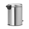 Κάδος με πεντάλ NEWICON, 5 l, σε ματ ατσάλι, Brabantia