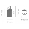 Κάδος με καπάκι αφής TOUCH BIN, 3 l, σε μαύρο, Brabantia