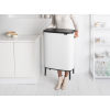 Κάδος με καπάκι αφής BO, 60 l, σε λευκό, Brabantia