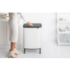 Κάδος με καπάκι αφής BO, 60 l, σε λευκό, Brabantia