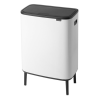 Κάδος με καπάκι αφής BO, 60 l, σε λευκό, Brabantia
