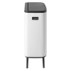 Κάδος με καπάκι αφής BO, 60 l, σε λευκό, Brabantia