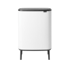 Κάδος με καπάκι αφής BO, 60 l, σε λευκό, Brabantia