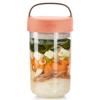 Βάζο για φαγητό JAR TO GO, 600 ml, κοραλλί, Lékué