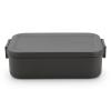 Δοχείο φαγητού MAKE & TAKE BENTO, 1,1 l, σκούρο γκρι, Brabantia