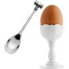 Θήκη αβγού με κουτάλι DRESSED, 16 cm, σε λευκό, Alessi
